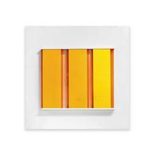 Sculpture modifiable jaune et orange