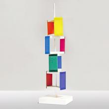 Sculpture modifiable, mât aux plexiglas colorés, 1973