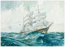 Trois mâts dans une mer formée