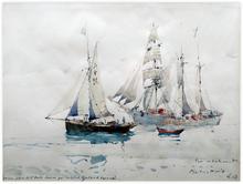 Voilier et ancien pilote de Saint Malo, 1963