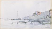 Embarcadère en Islande, 1926