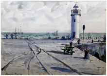 Le phare de la Houle à Cancale, 1931