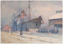 Berengaria à quai à Southampton, 1934