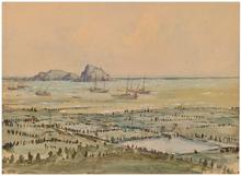 Rocher de Cancale et parc à huitres, 1931