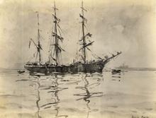 Le Pierre Antonin en rade de Cherbourg