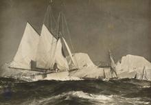 Goélette dans le Sound de l'Islay, circa 1929