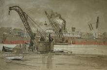 Scène portuaire, 1924