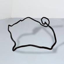 Ligne courbe fermée noire, 1977
