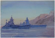 Le Strasbourg et le Dunkerque à Mers-el-Kébir le 2 avril 1940
