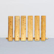 Sec, brut, refente entière (par coin) - collé, plus débit entier, 1971