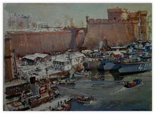 Le Port : Brest avant guerre sous la neige