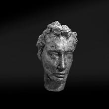 Portrait de Johnny Hallyday en bronze, 2004