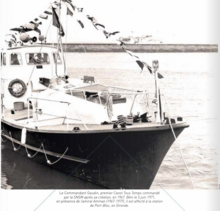Canot Tous Temps de la SNSM Commandant Gaudin, station de port Bloc, Gironde, circa 1971