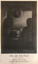 Affiche exposition Oscar Munoz, Galerie Loeb