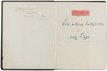 Carnet de dessins, navires de guerre, 1918