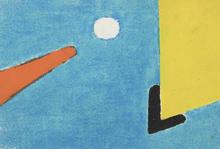Période bleue (formes géométriques, point blanc), circa 1964