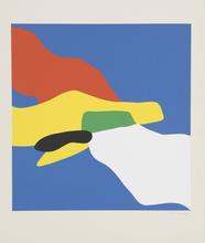 Pochoir nuages (jaune et blanc croisés), 1978