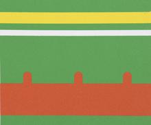 Pochoir Sans titre (forme rouge fond vert), 1978