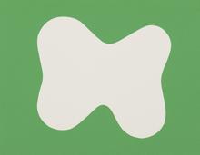 Pochoir Sans titre (forme blanche fond vert), 1978