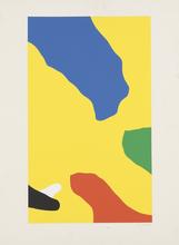 Pochoir Nuages (dominante jaune), 1978