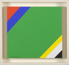 Maquette pour espace biais (rouge bleu vert), 1977