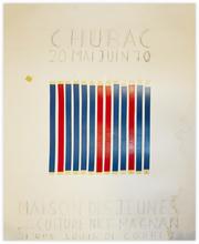 Collage affiche exposition Chubac, Magnan, 1970