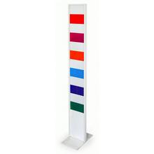 Sculpture, colonne colorée