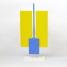 Sculpture mât aux deux rectangles jaunes, 1998