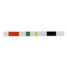 Tôle émaillée sans titre (blanc, rouge, blanc), 1976