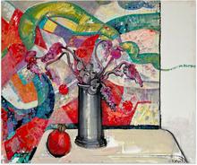 Atelierblumen (Nature morte devant mosaïque), 2009