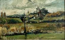 Vue de ma chambre sur l'Arbed, 1956