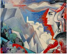 Coucher de soleil à Bussana, 1990