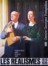 Affiche pour l'exposition Les Réalismes 1919-1939
