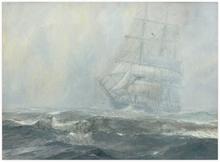Sans titre (voilier dans la brume)