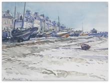 Cancale, l'ancien Havre, et deux côtres de type Mollard, 1931