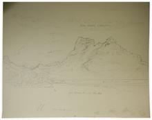 Sans titre (paysage de Tahiti en dessin)