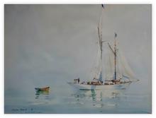 Sans titre (Goélette Hygie, temps calme) 