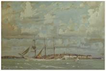 Sans titre (Trois-mâts devant Saint-Malo)