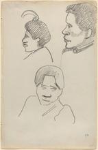 Têtes tahitiennes, circa 1891-1893