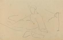 Femme assise sur le sol, 1884-1888