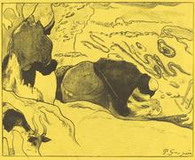 Les Laveuses (en jaune), 1889
