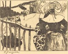 Bretonnes à la barrière, 1889