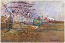 Le Pourquoi Pas à quai à Saint-Malo, 1926