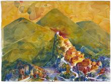 Paysage avec Mont St-Pierre, 1990