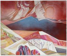Coucher de soleil dans le Lubéron, 1998