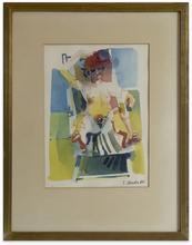 Femme avec chapeau,1985