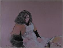 Robe jaune, tablier blanc - 1977