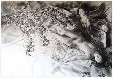 Seringat, robe verte, nu allongé - 1981