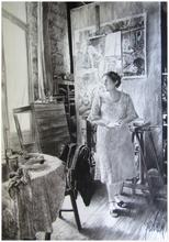 Robe blanche bouclette devant dessin série moka - 1982