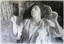 Robe blanche, lit A. Christie - 1982